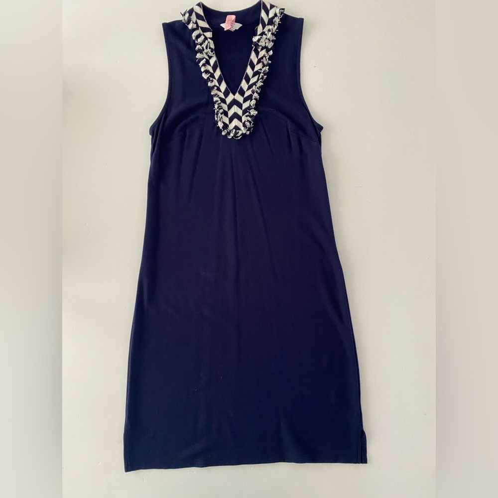 Crown & Ivy Navy Blue w/nautical trim dress